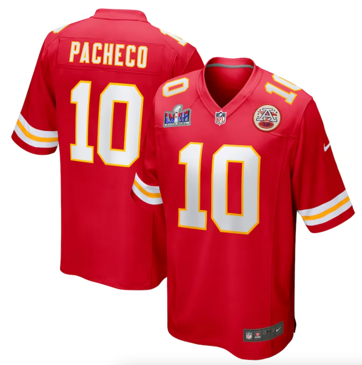 Men's Kansas City Chiefs Isiah Pacheco Nike Red Super Bowl LVIII Game Jersey