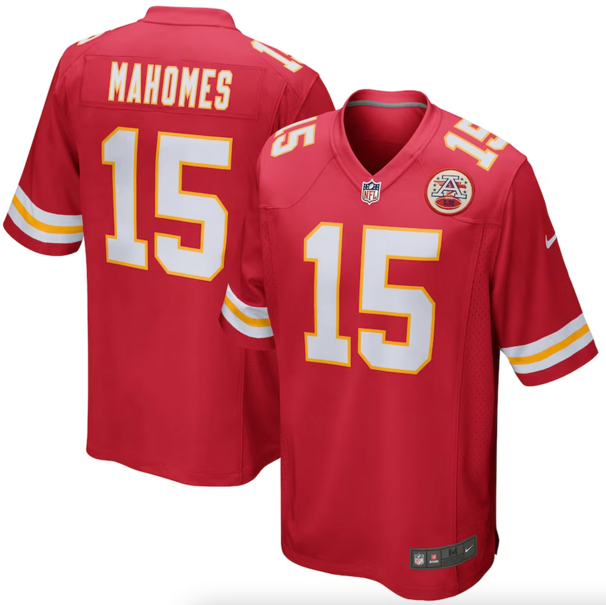 Men's Kansas City Chiefs Patrick Mahomes Nike Red Game Jersey