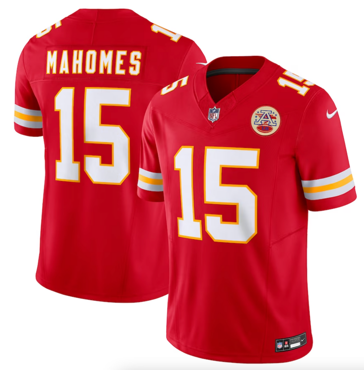 Men's Kansas City Chiefs Patrick Mahomes Nike Red Vapor F.U.S.E. Limited Jersey