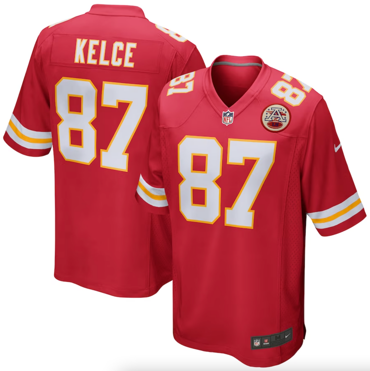 Men's Kansas City Chiefs Travis Kelce Nike Red Game Jersey