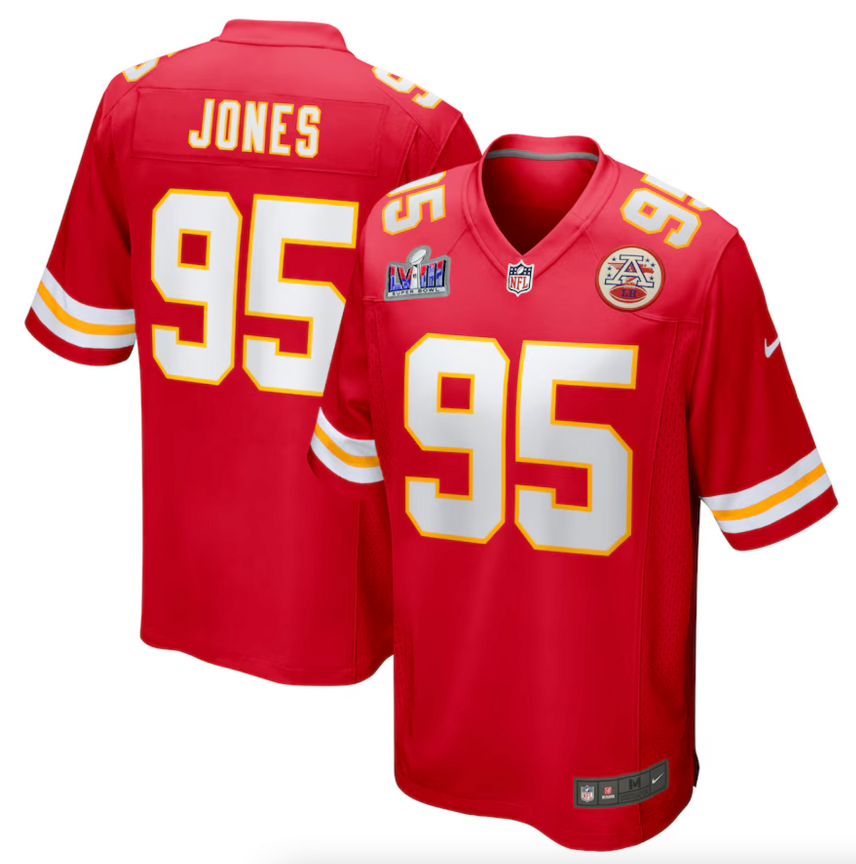 Men's Kansas City Chiefs Chris Jones Nike Red Super Bowl LVIII Game Jersey