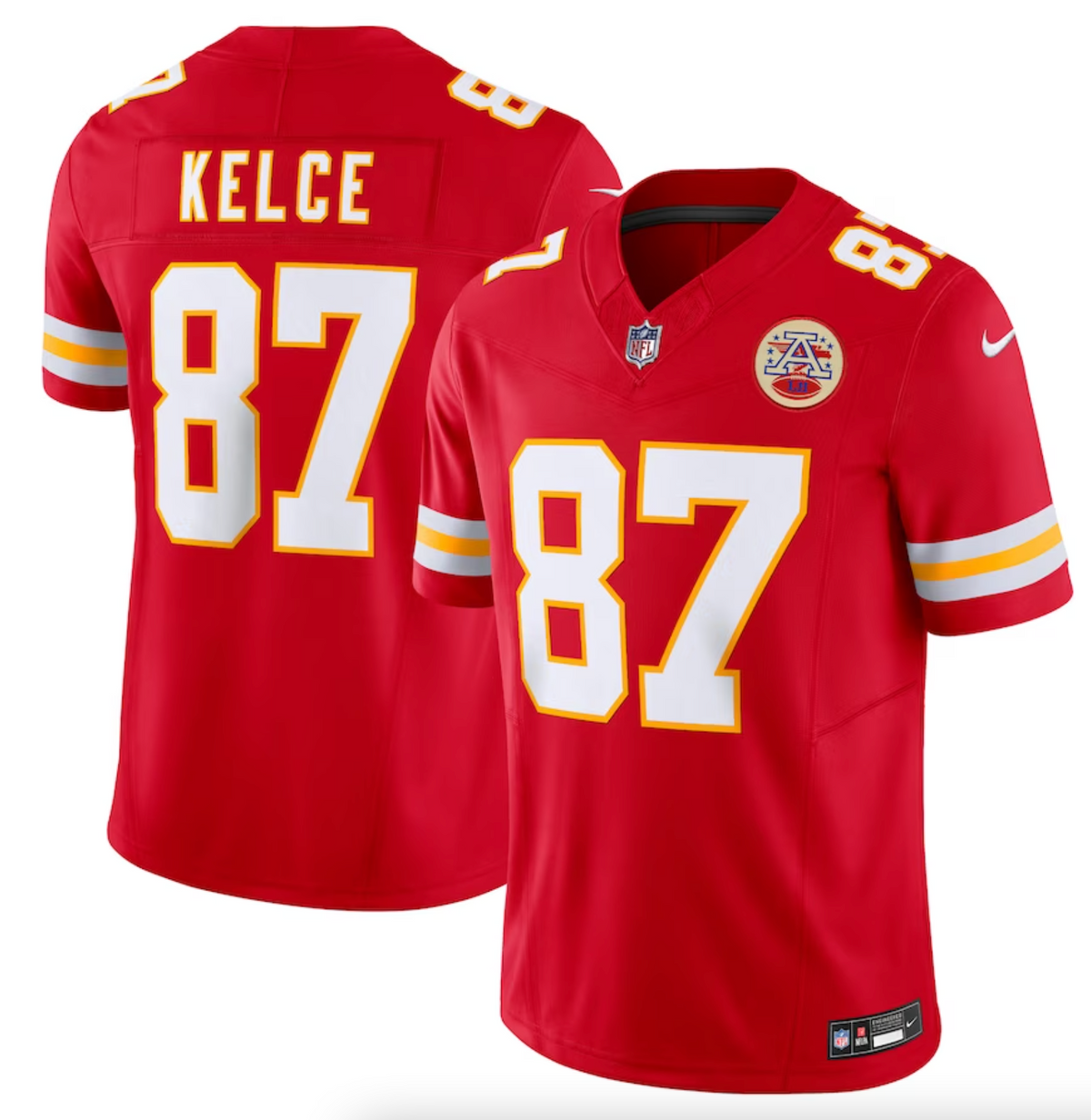 Men's Kansas City Chiefs Travis Kelce Nike Red Vapor F.U.S.E. Limited Jersey