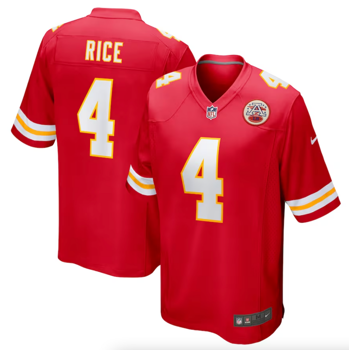 Men's Kansas City Chiefs Rashee Rice Nike Red Game Jersey