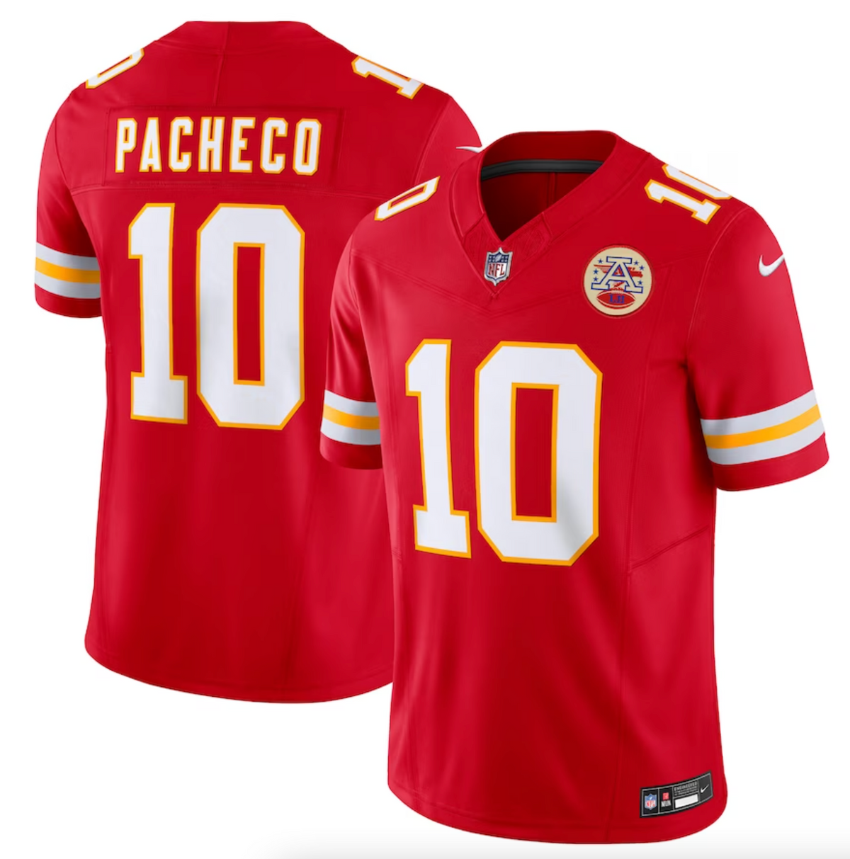 Men's Kansas City Chiefs Isiah Pacheco Nike Red Vapor F.U.S.E. Limited Jersey