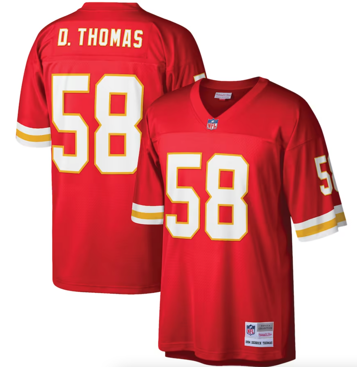 Men's Kansas City Chiefs Derrick Thomas Mitchell & Ness Red Legacy Replica Jersey