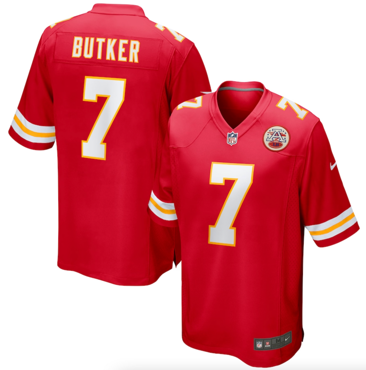 Men's Kansas City Chiefs Harrison Butker Nike Red Game Jersey