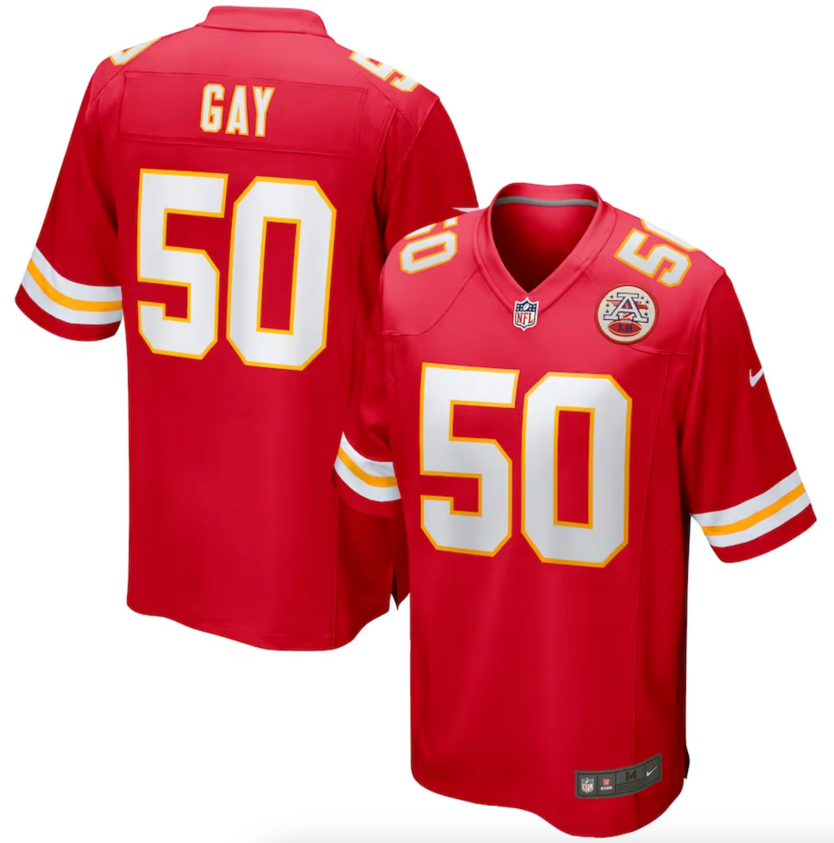 Men's Kansas City Chiefs Willie Gay Nike Red Game Jersey