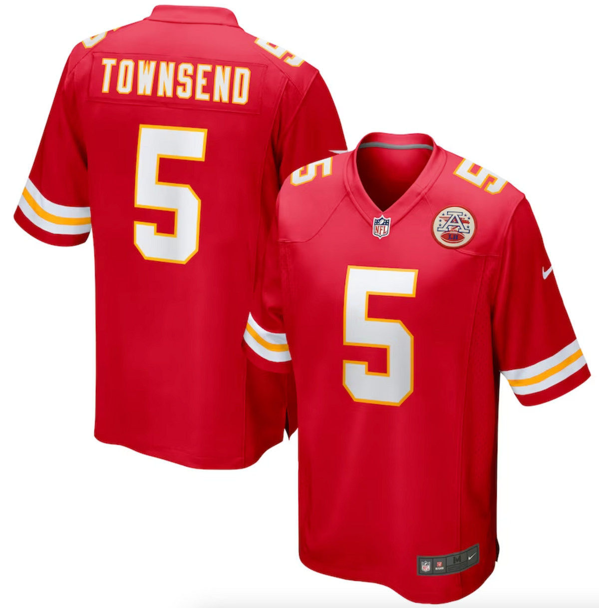 Men's Kansas City Chiefs Tommy Townsend Nike Red Game Jersey