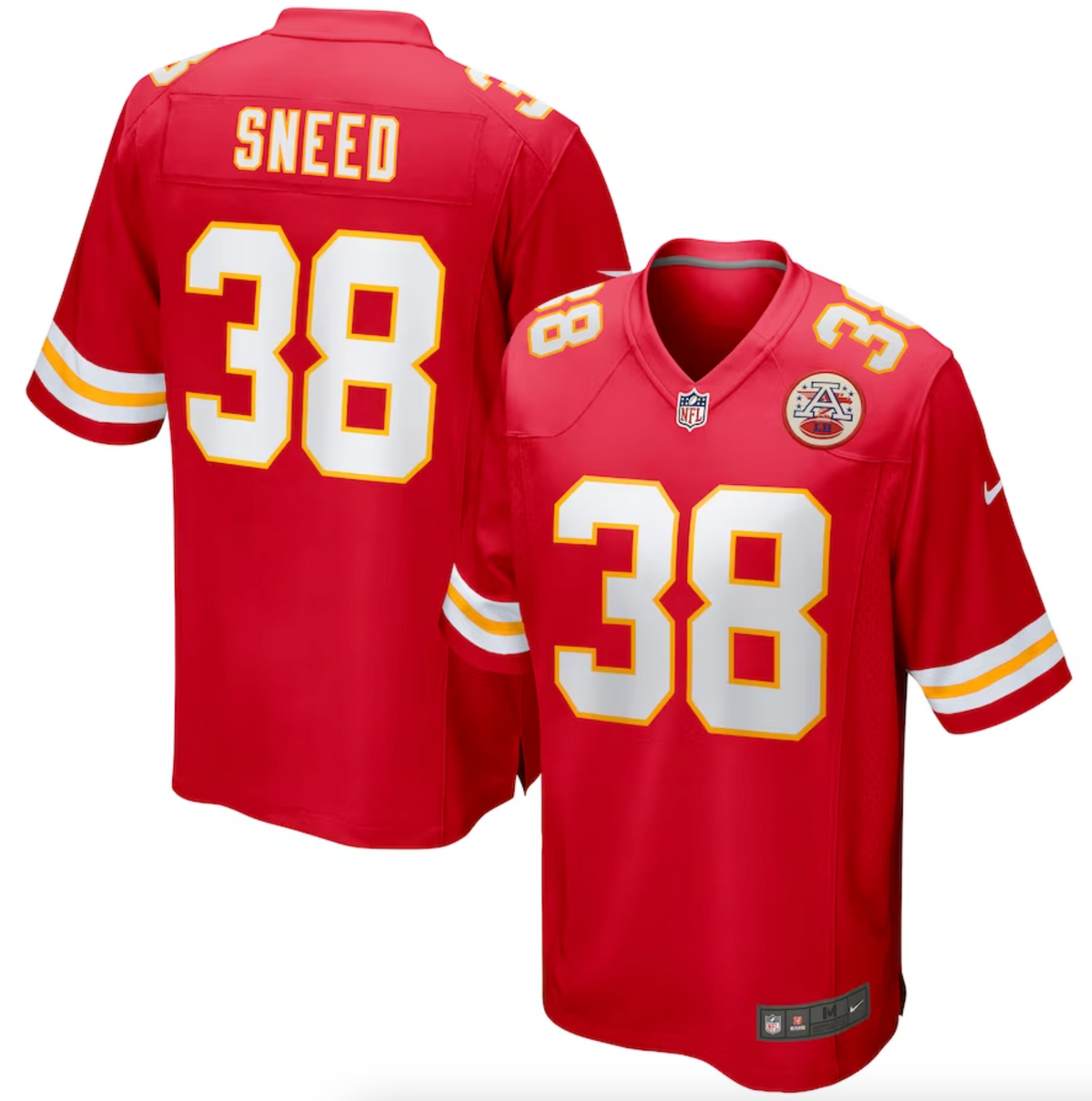 Men's Kansas City Chiefs L'Jarius Sneed Nike Red Game Jersey