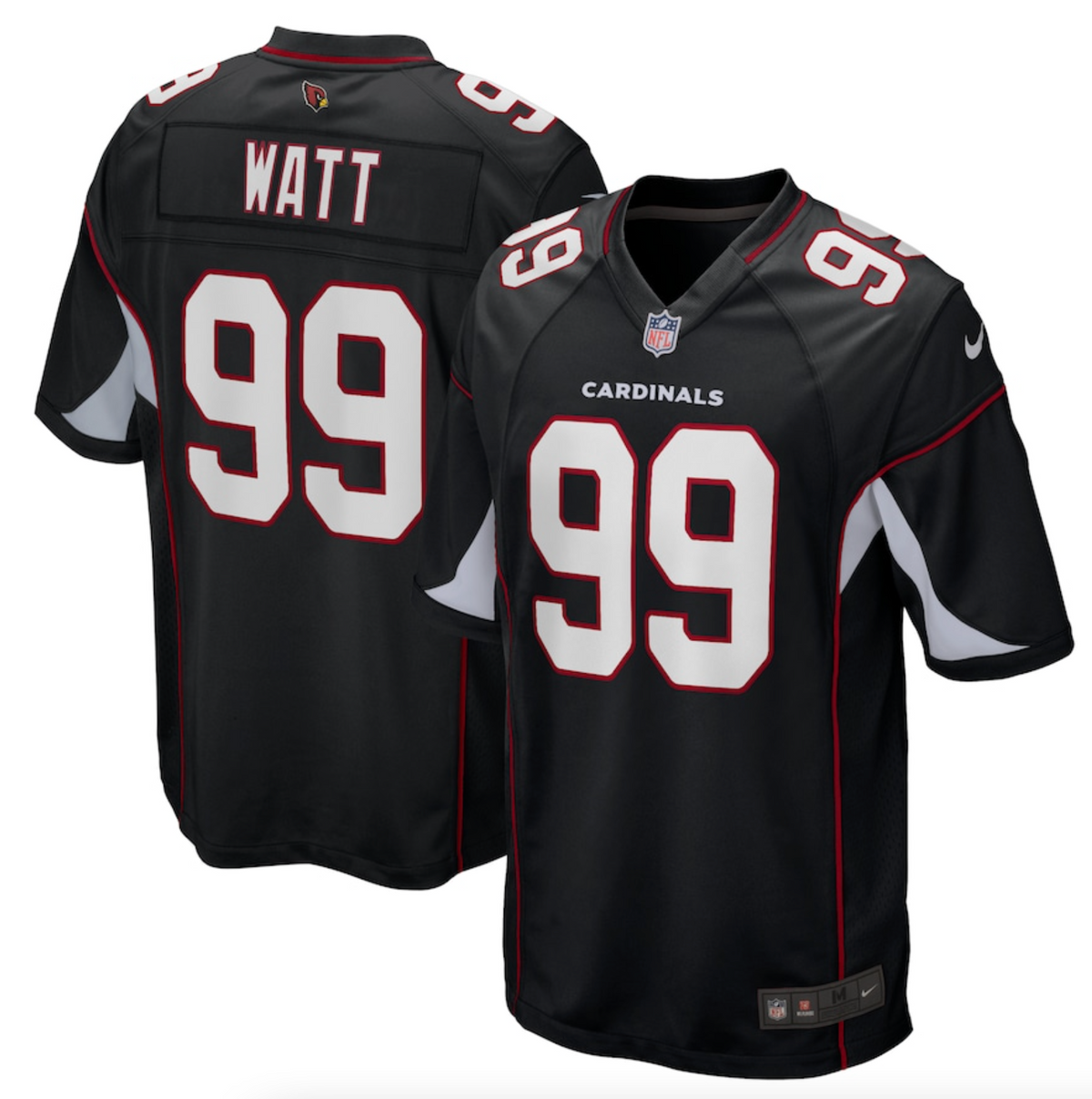 Men's Arizona Cardinals J.J. Watt Nike Black Alternate Game Jersey