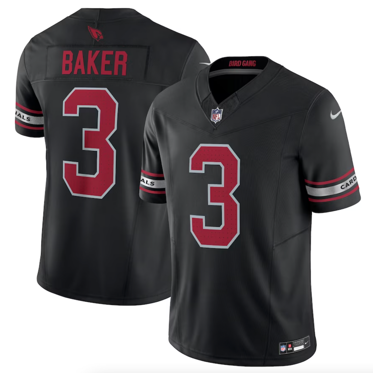 Men's Arizona Cardinals Budda Baker Nike Black Vapor F.U.S.E. Limited Jersey