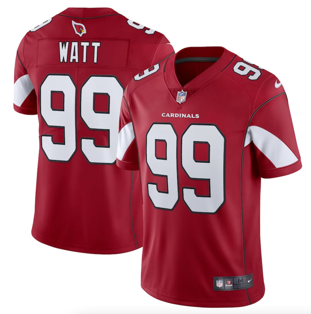 Men's Arizona Cardinals J.J. Watt Nike Cardinal Vapor Limited Jersey