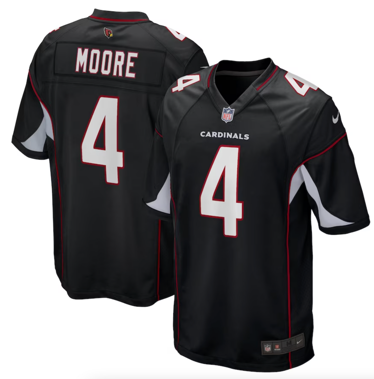 Men's Arizona Cardinals Rondale Moore Nike Black Game Jersey