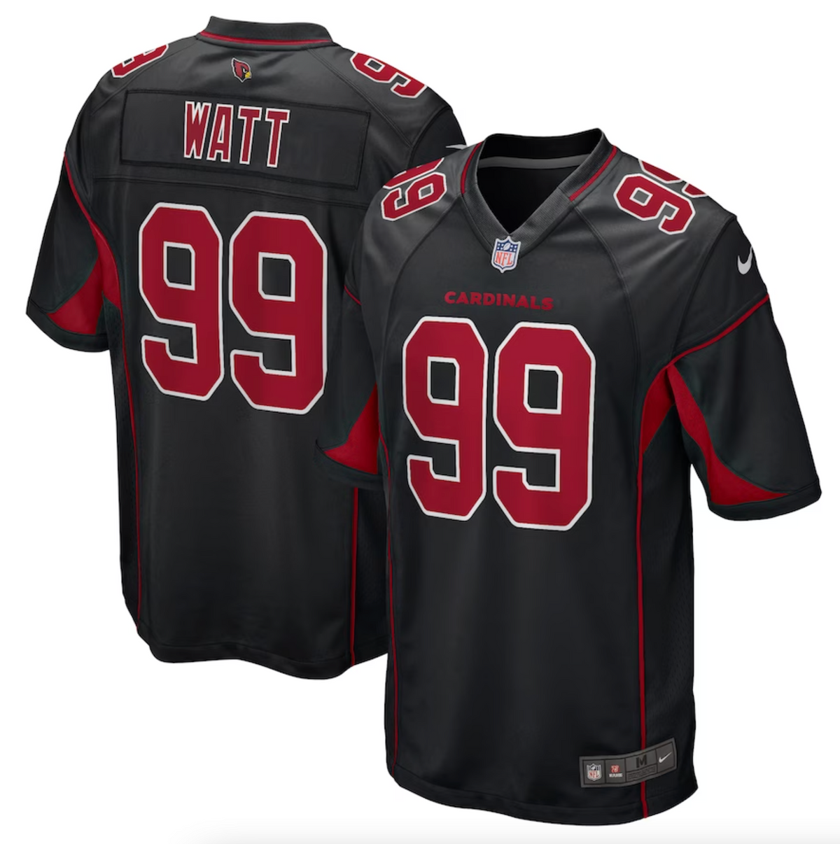 Men's Arizona Cardinals J.J. Watt Nike Black 2nd Alternate Game Jersey