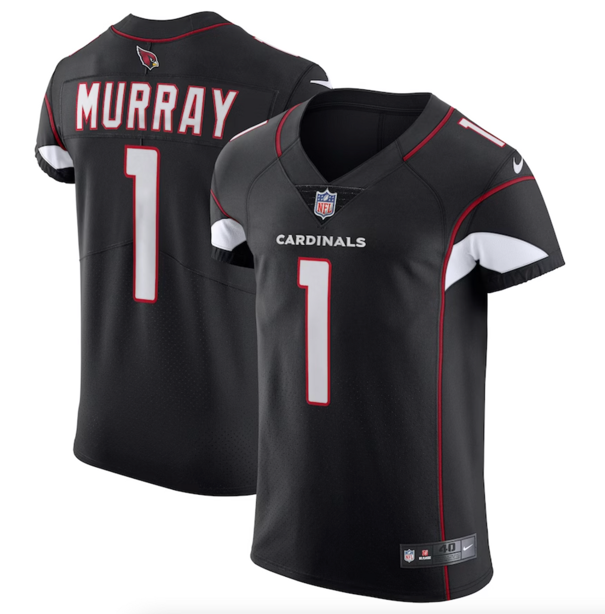 Men's Arizona Cardinals Kyler Murray Nike Black Alternate Vapor Elite Jersey