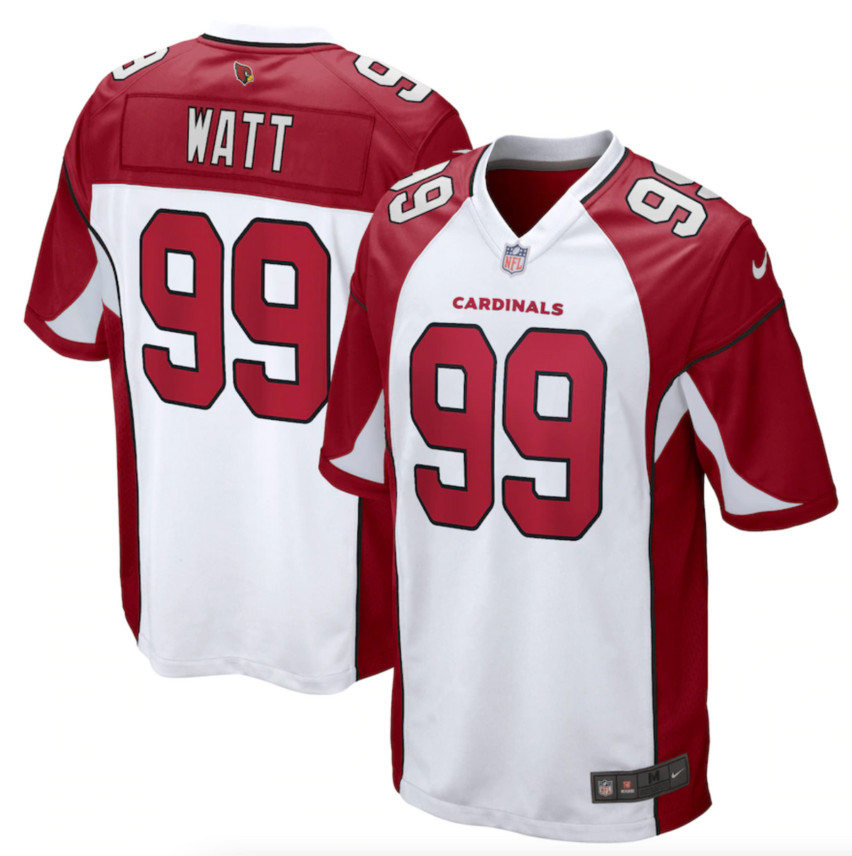 Men's Arizona Cardinals J.J. Watt Nike White Game Jersey