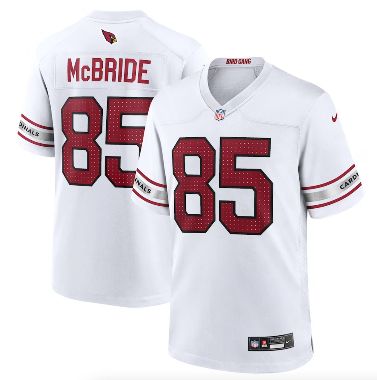 Men's Arizona Cardinals Trey McBride Nike White Game Jersey