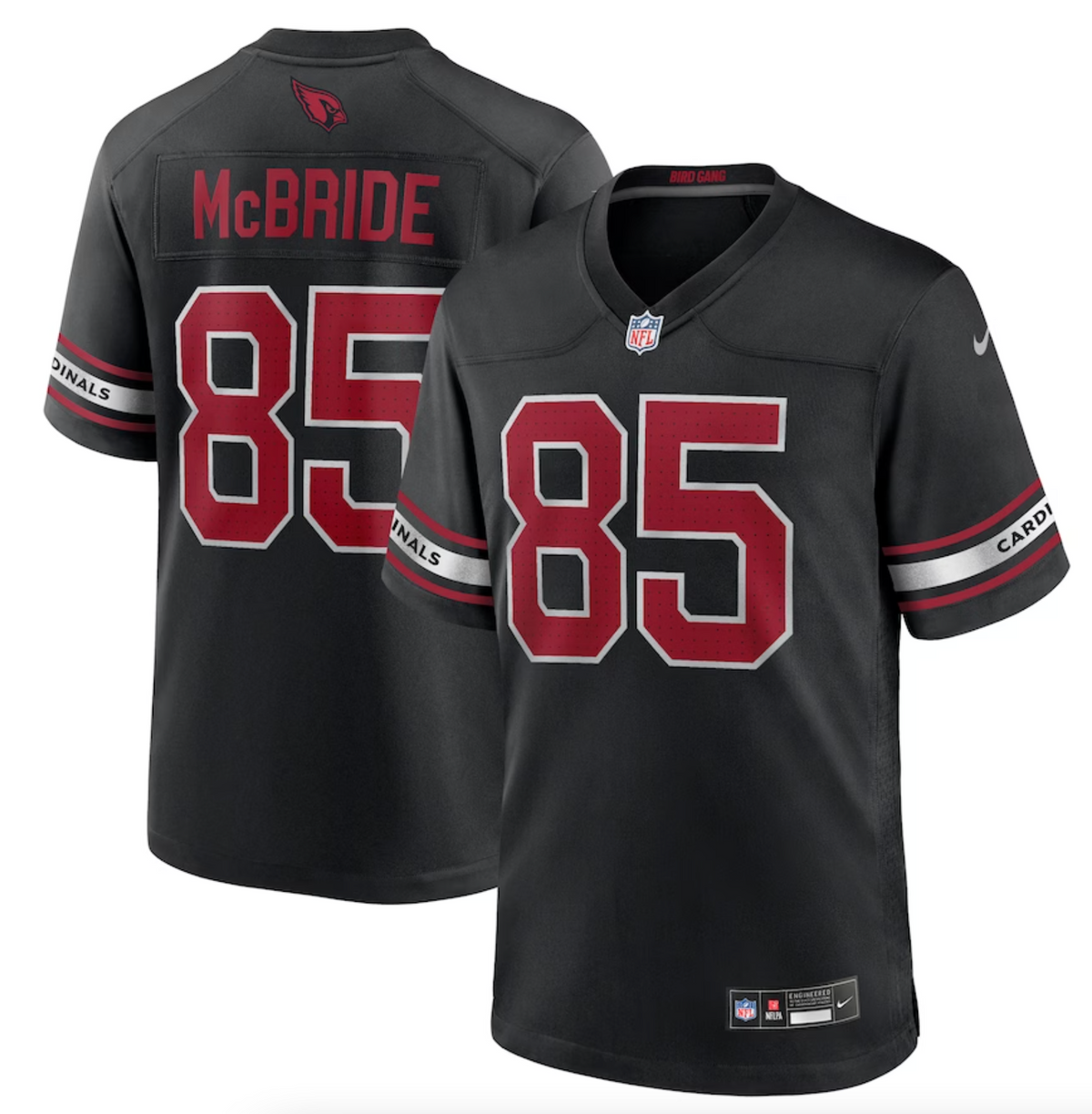 Men's Arizona Cardinals Trey McBride Nike Black Alternate Game Jersey