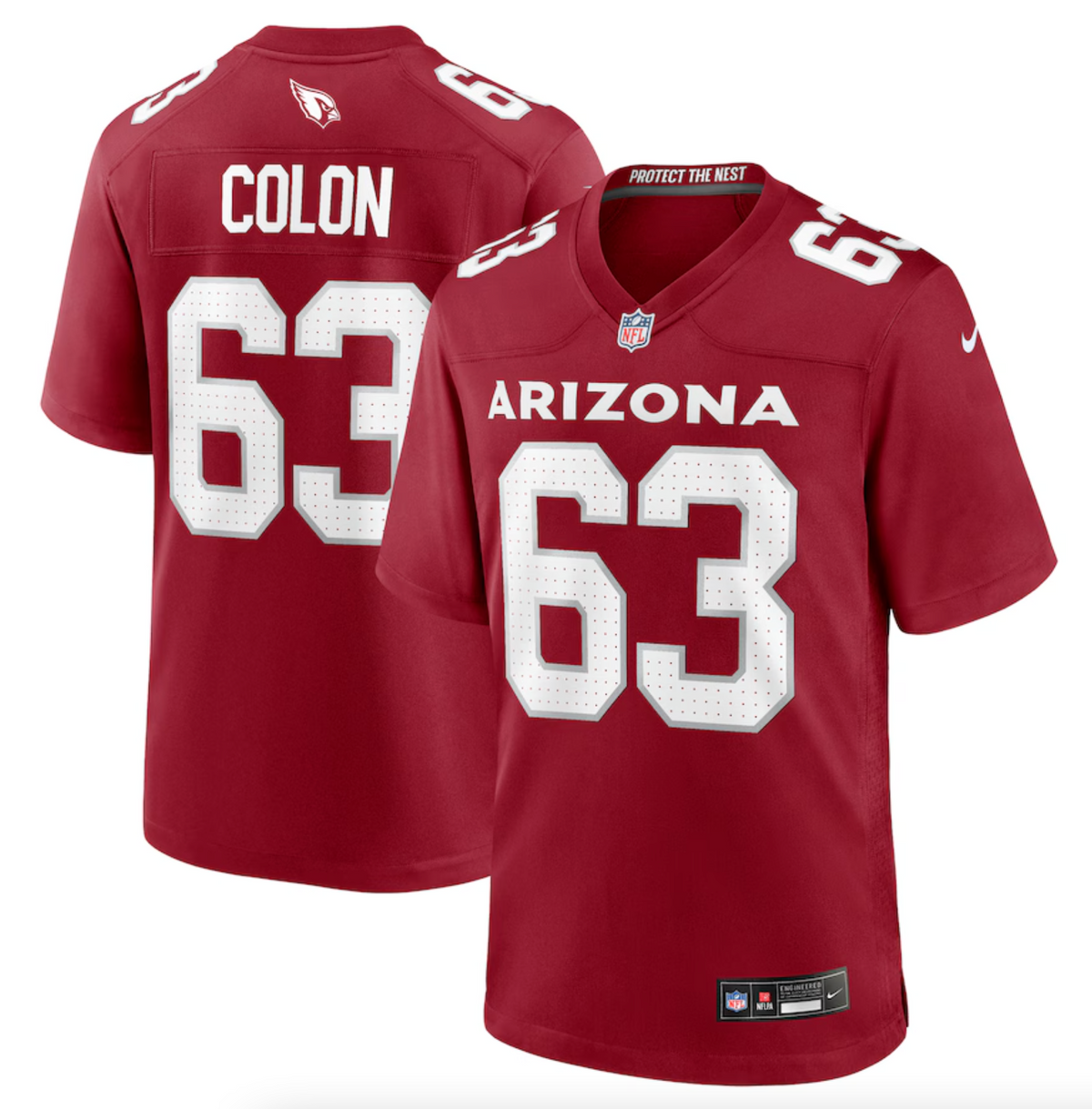 Men's Arizona Cardinals Trystan Colon Nike Cardinal Team Game Jersey