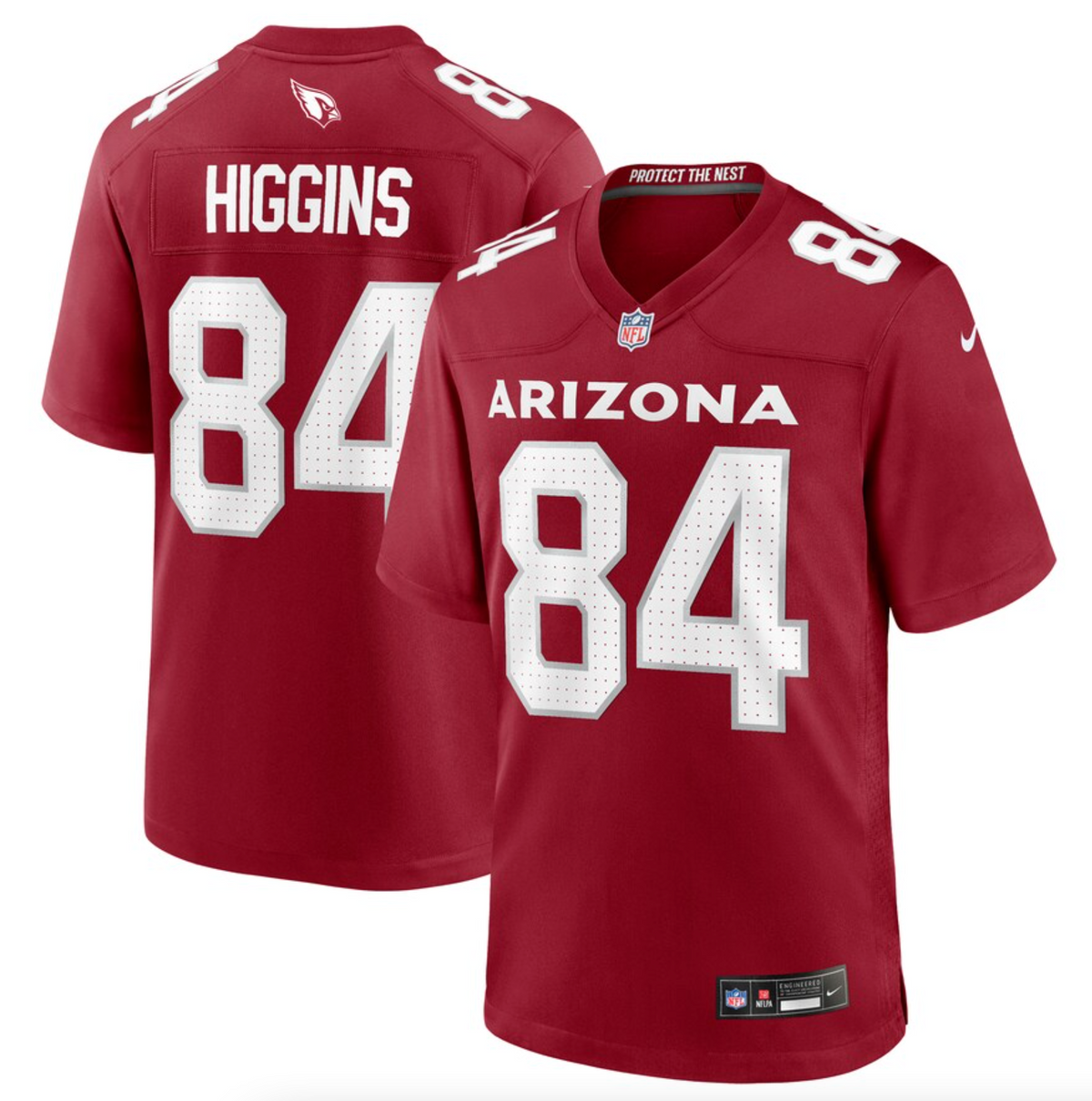 Men's Arizona Cardinals Elijah Higgins Nike Cardinal Team Game Jersey