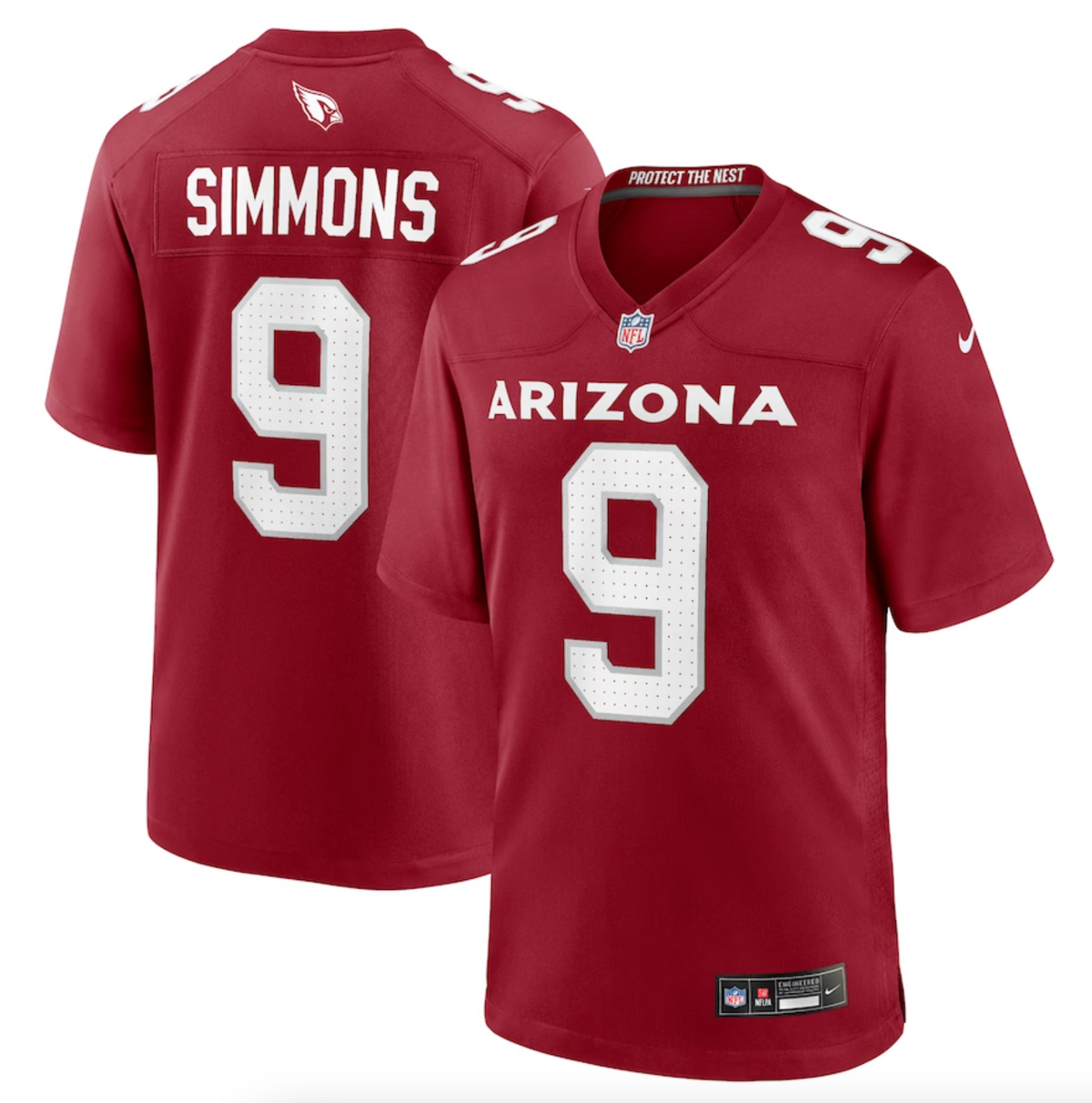 Men's Arizona Cardinals Isaiah Simmons Nike Cardinal Game Player Jersey