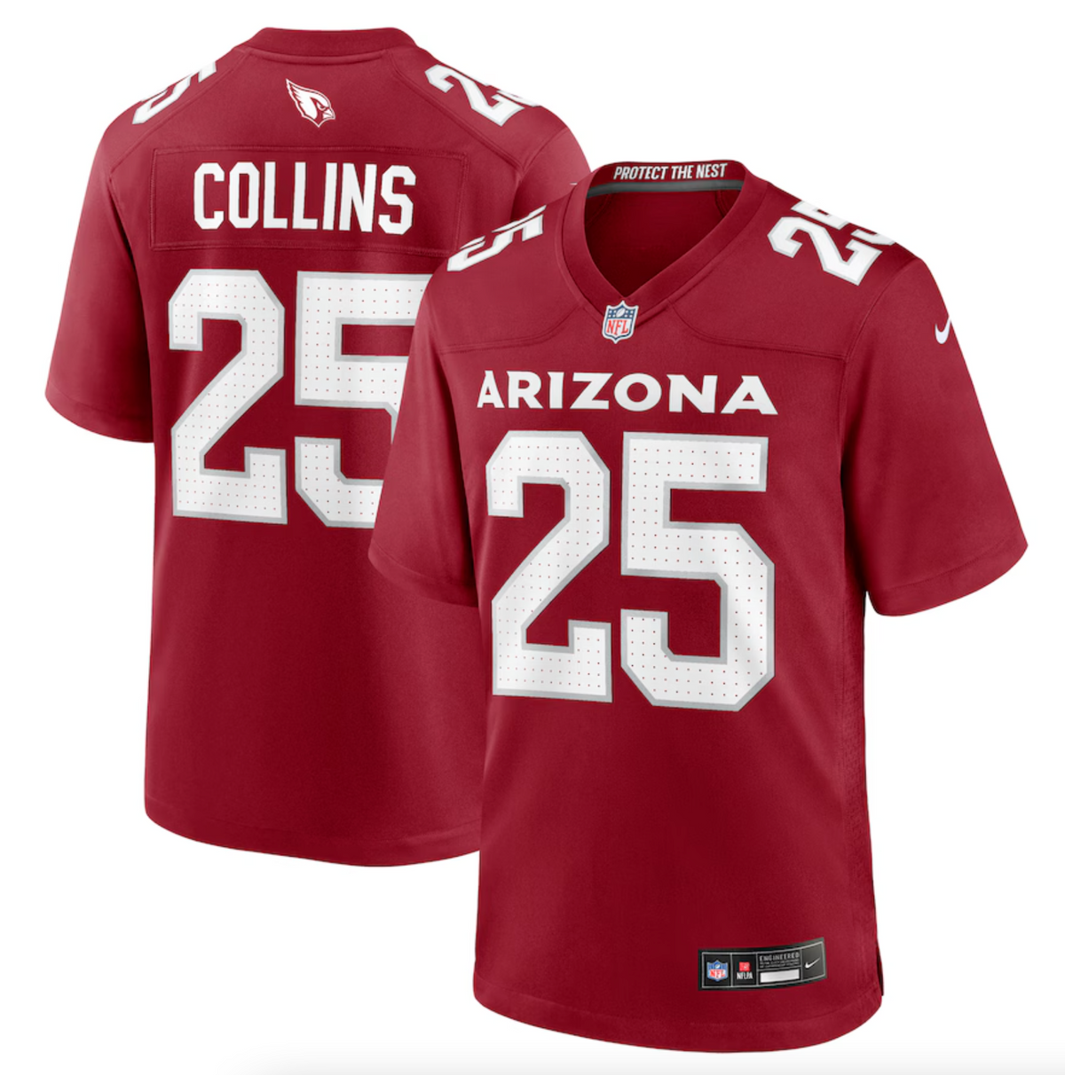 Men's Arizona Cardinals Zaven Collins Nike Cardinal Home Game Jersey