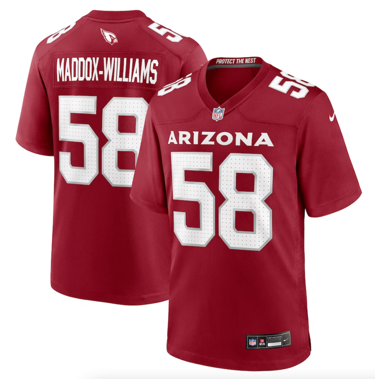 Men's Arizona Cardinals Tyreek Maddox-Williams Nike Cardinal Game Jersey