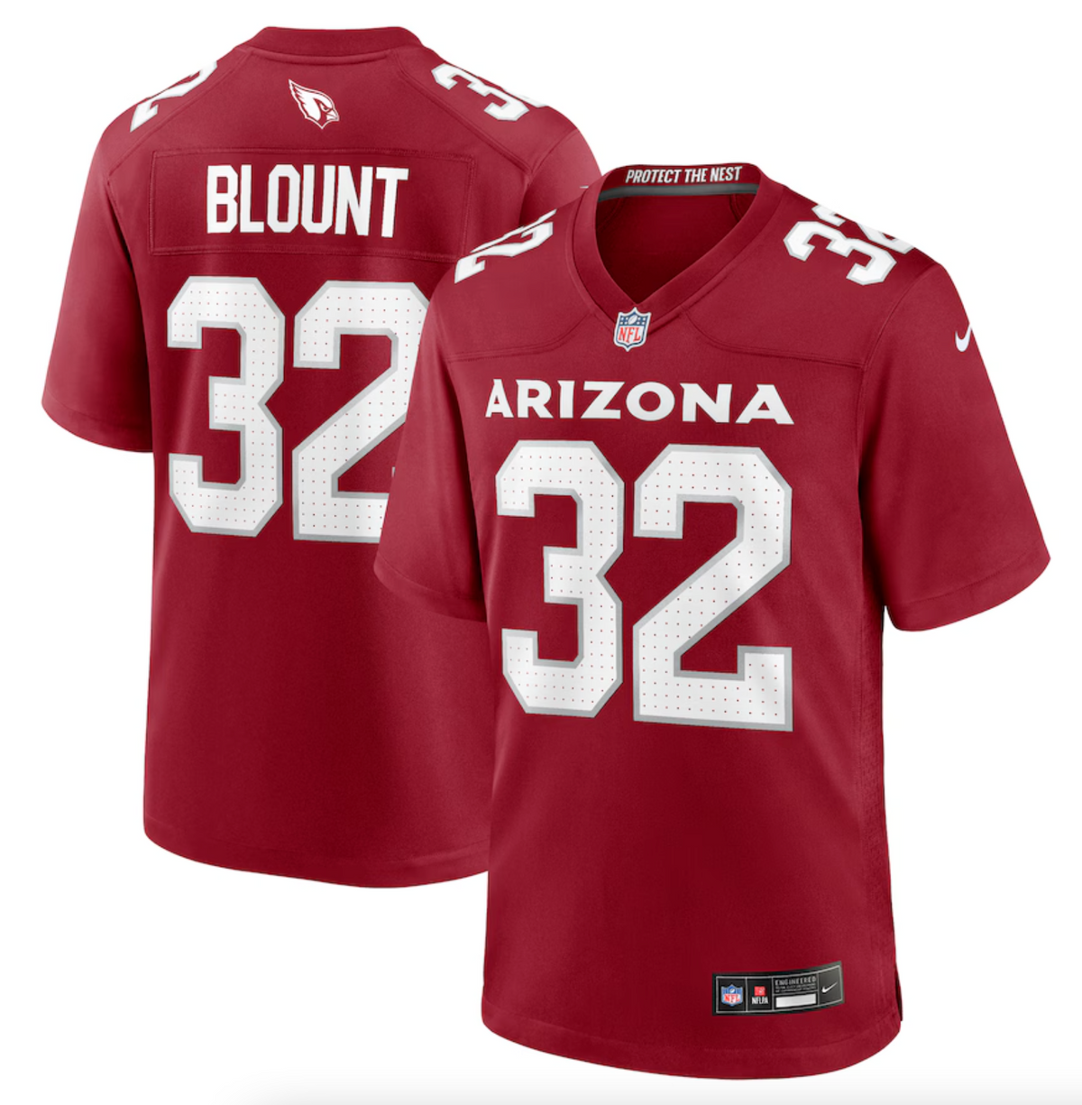 Men's Arizona Cardinals Joey Blount Nike Cardinal Game Jersey