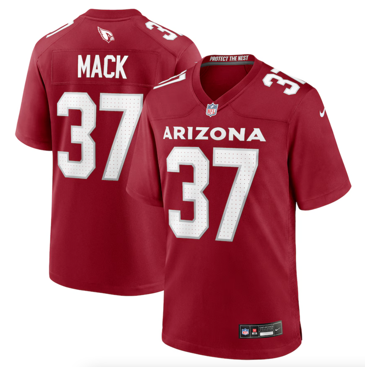 Men's Arizona Cardinals Marlon Mack Nike Cardinal Team Game Jersey