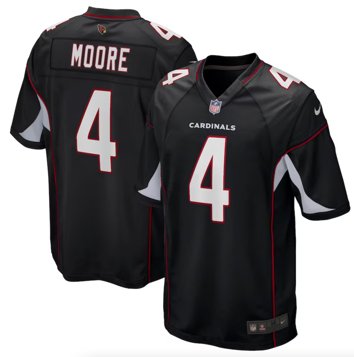 Men's Arizona Cardinals Rondale Moore Nike Black Alternate Game Jersey