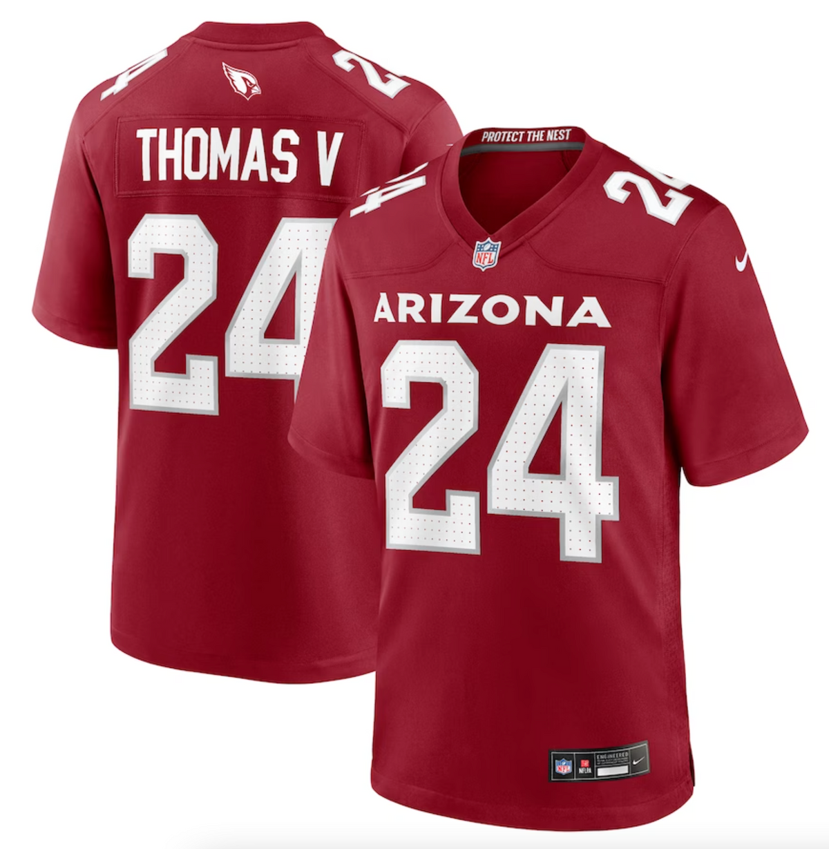 Men's Arizona Cardinals Starling Thomas V Nike Cardinal Team Game Jersey