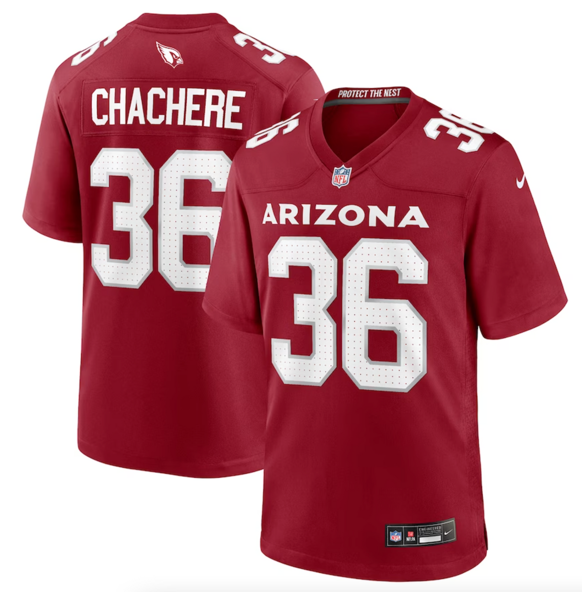 Men's Arizona Cardinals Andre Chachere Nike Cardinal Team Game Jersey