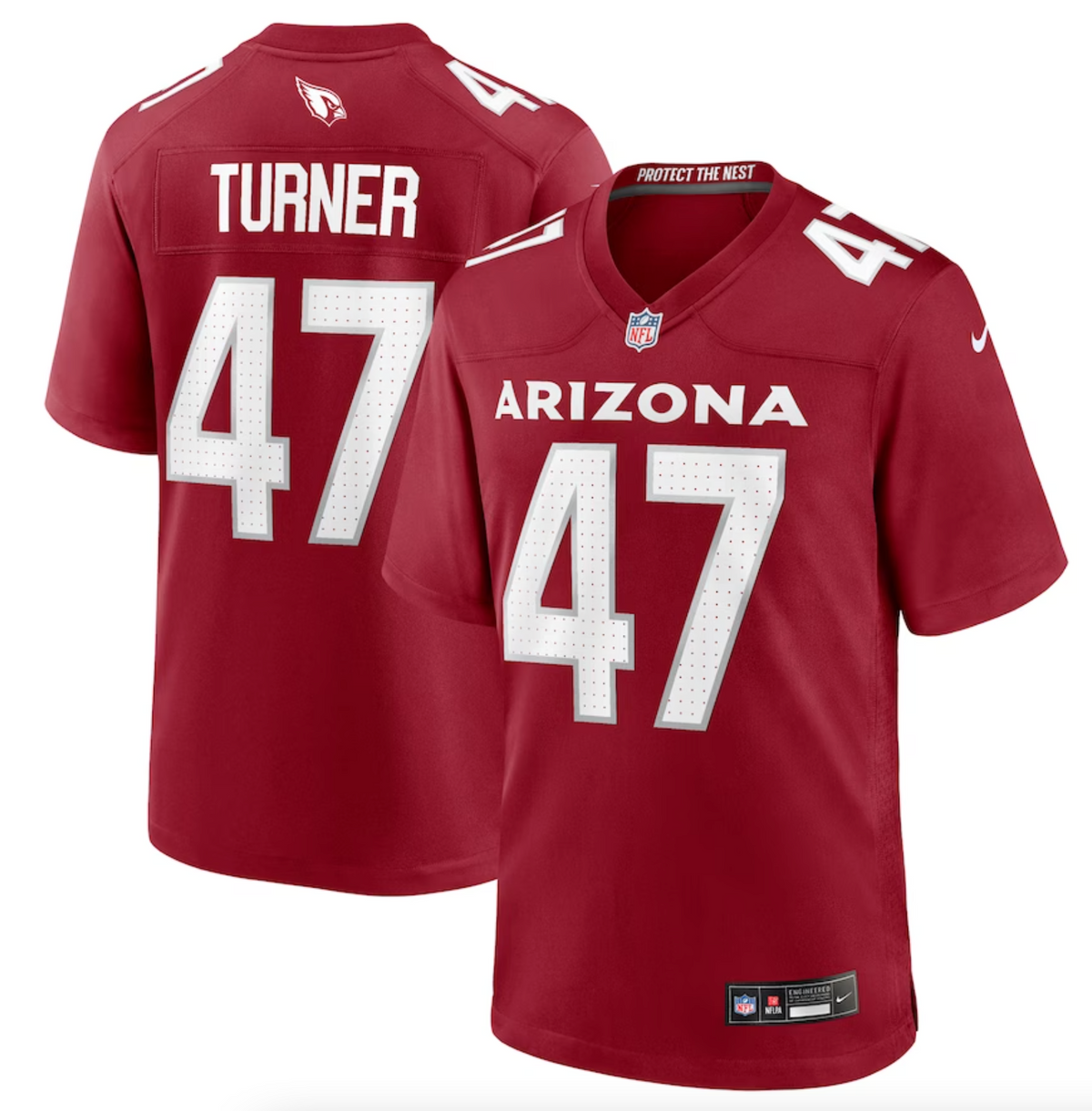 Men's Arizona Cardinals Ezekiel Turner Nike Cardinal Team Game Jersey