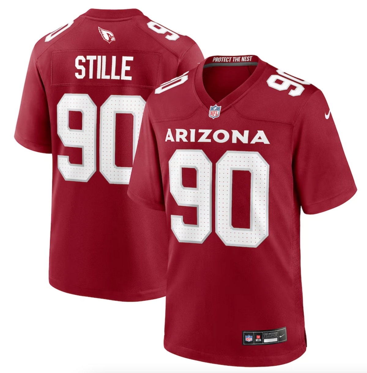 Men's Arizona Cardinals Ben Stille Nike Cardinal Team Game Jersey