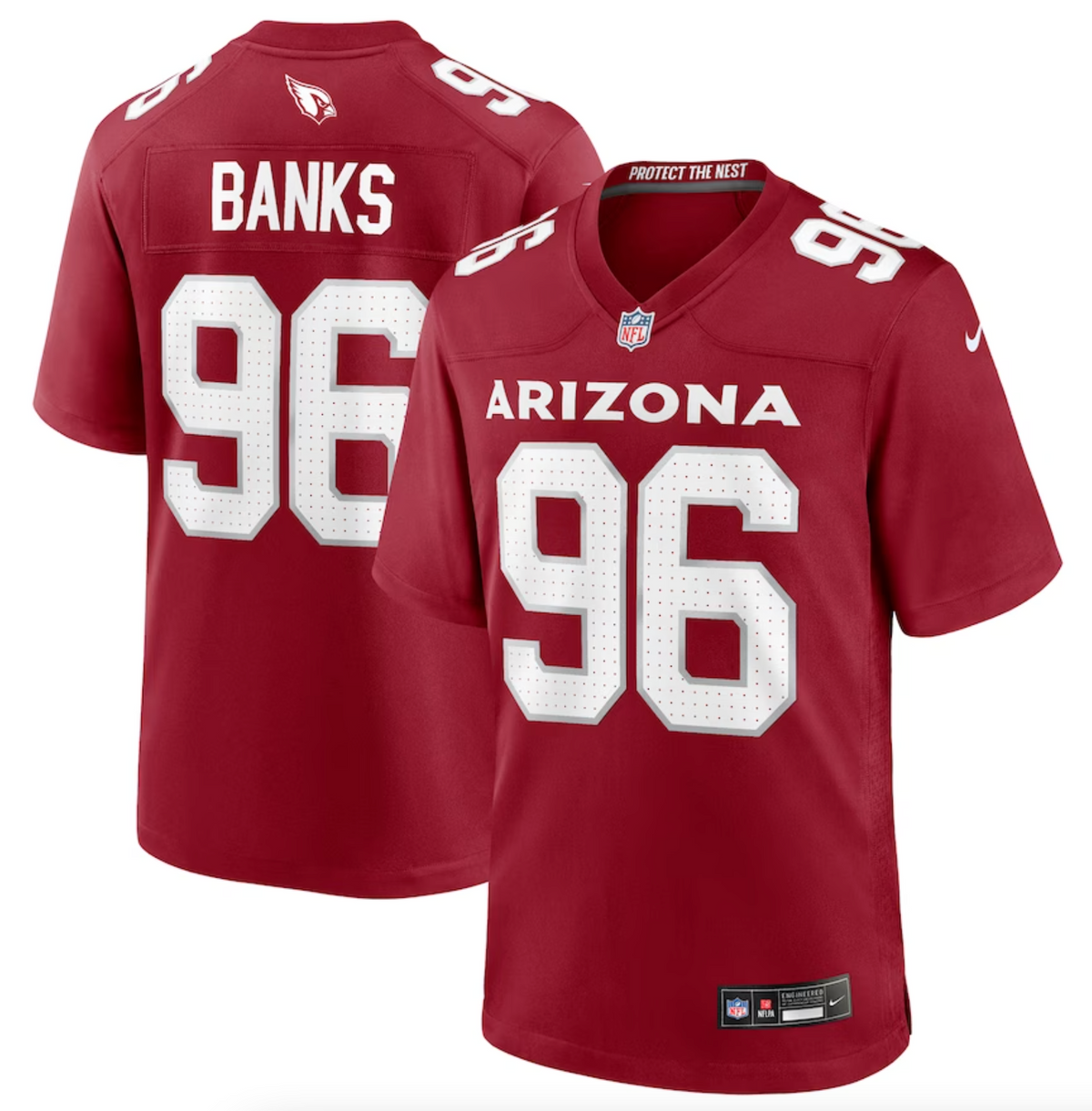 Men's Arizona Cardinals Eric Banks Nike Cardinal Game Jersey