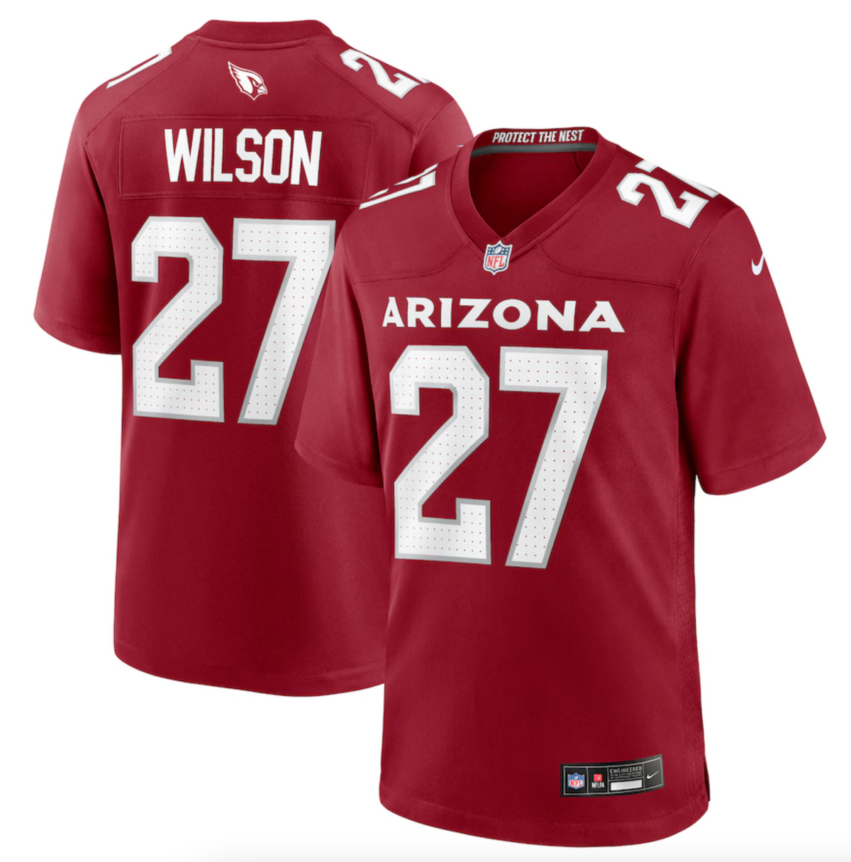 Men's Arizona Cardinals Divaad Wilson Nike Cardinal Team Game Jersey