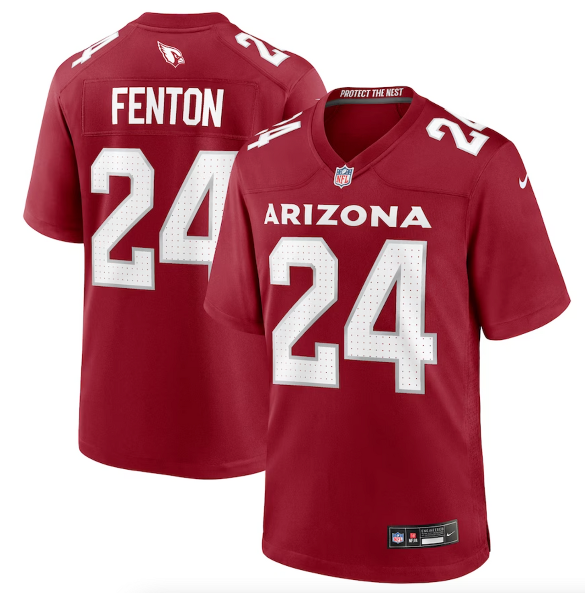 Men's Arizona Cardinals Rashad Fenton Nike Cardinal Game Player Jersey