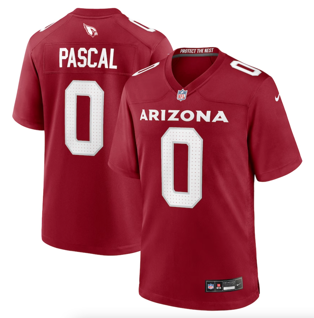 Men's Arizona Cardinals Zach Pascal Nike Cardinal Game Player Jersey