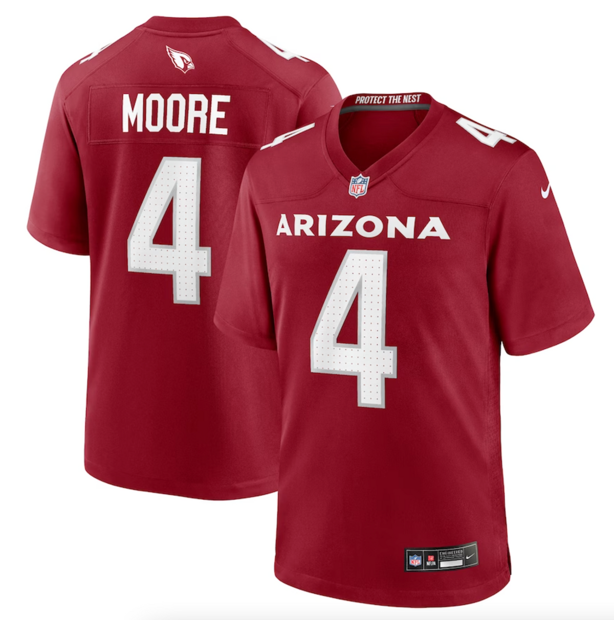 Men's Arizona Cardinals Rondale Moore Nike Cardinal Game Player Jersey