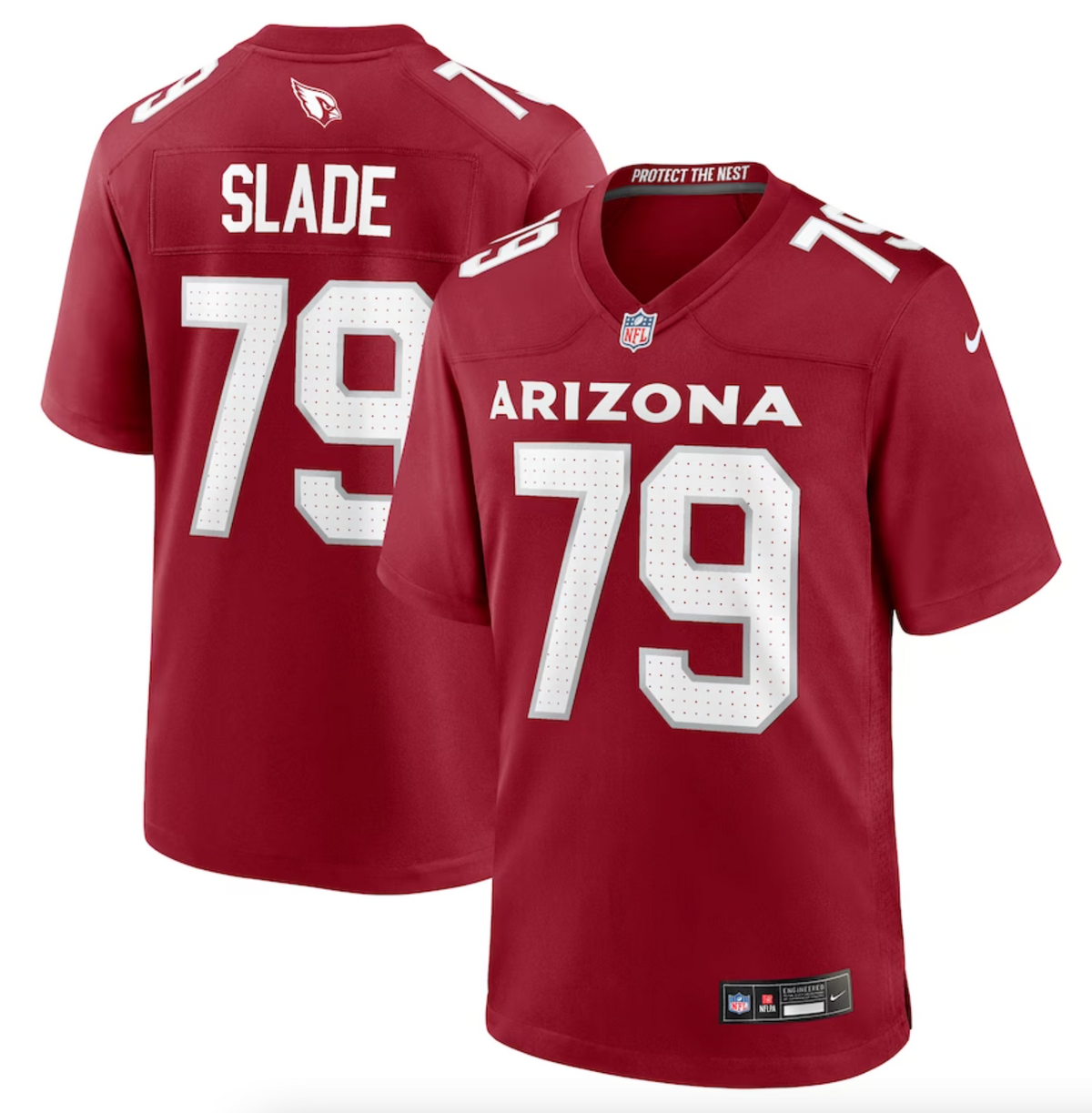 Men's Arizona Cardinals Jacob Slade Nike Cardinal Game Jersey