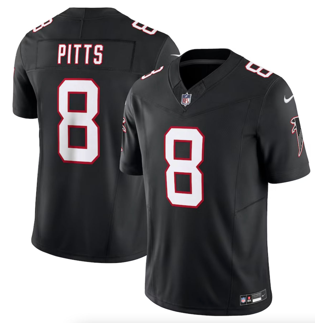 Men's Atlanta Falcons Kyle Pitts Nike Black Vapor F.U.S.E. Limited Jersey