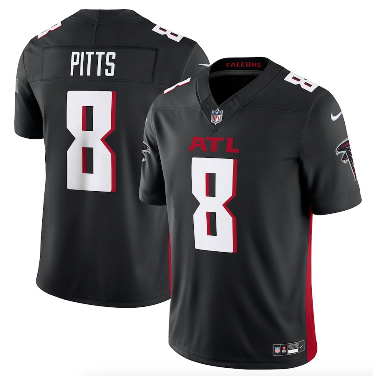 Men's Atlanta Falcons Kyle Pitts Nike Black Vapor F.U.S.E. Limited Jersey