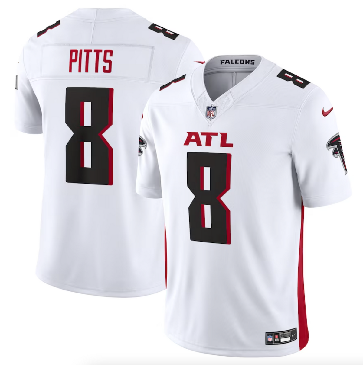 Men's Atlanta Falcons Kyle Pitts Nike White Vapor F.U.S.E. Limited Jersey