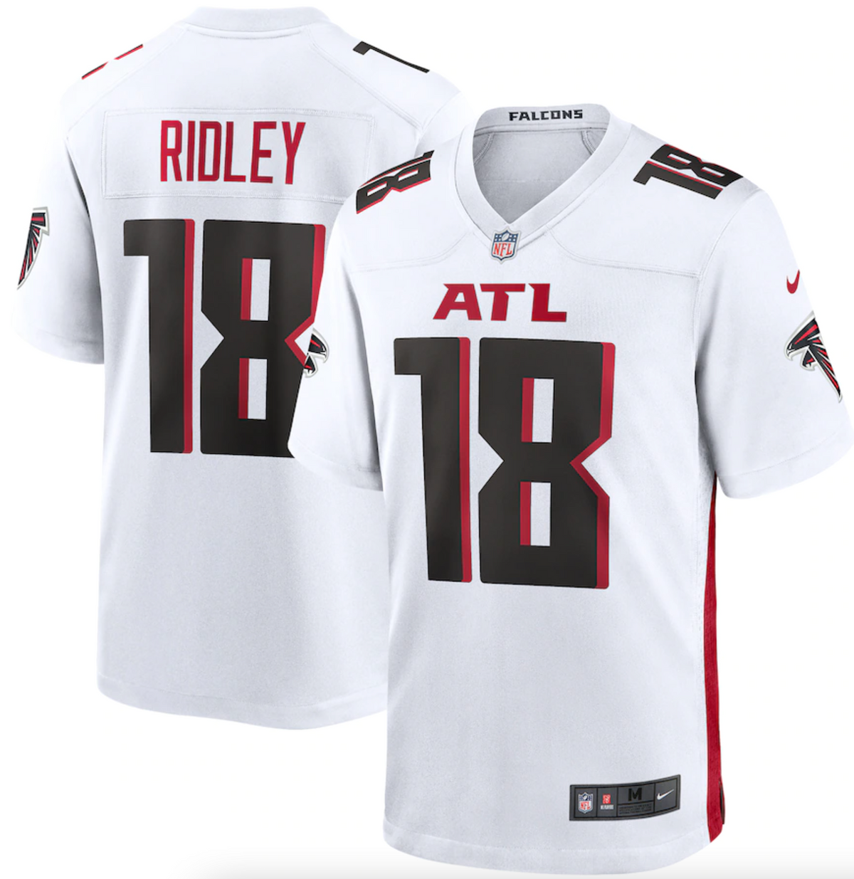 Men's Atlanta Falcons Calvin Ridley Nike White Game Jersey