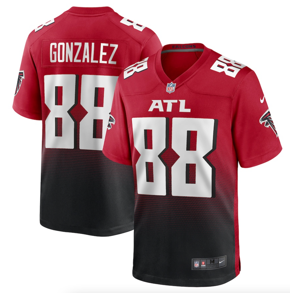 Men's Atlanta Falcons Tony Gonzalez Nike Red Retired Player Alternate Game Jersey