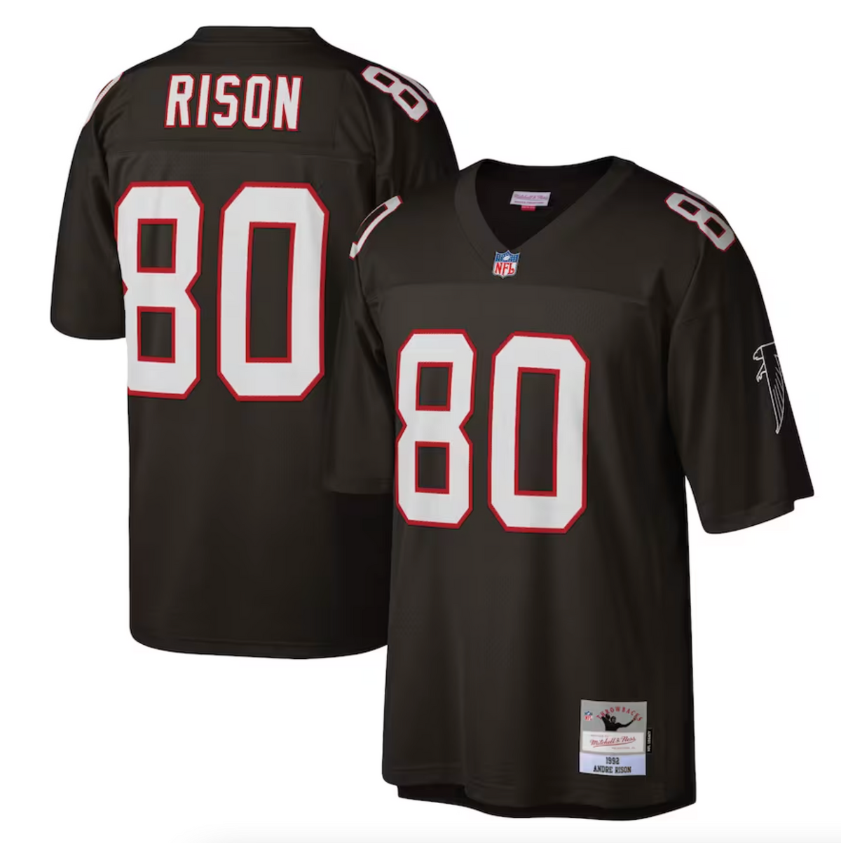 Men's Atlanta Falcons Andre Rison Mitchell & Ness Black Legacy Replica Jersey