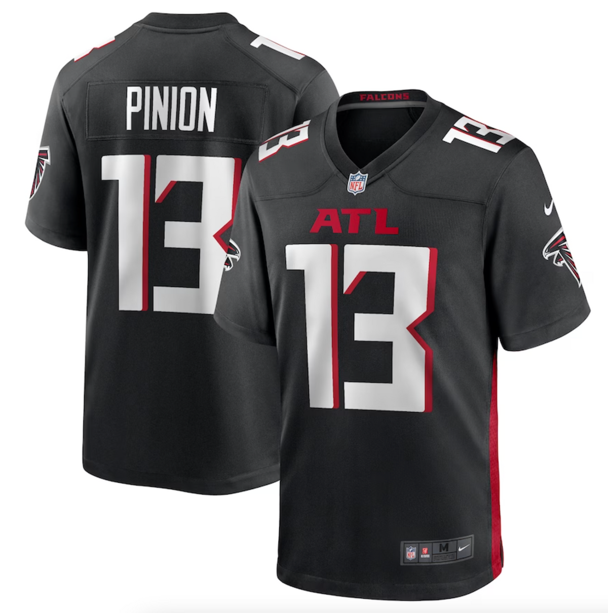 Men's Atlanta Falcons Bradley Pinion Nike Black Game Player Jersey