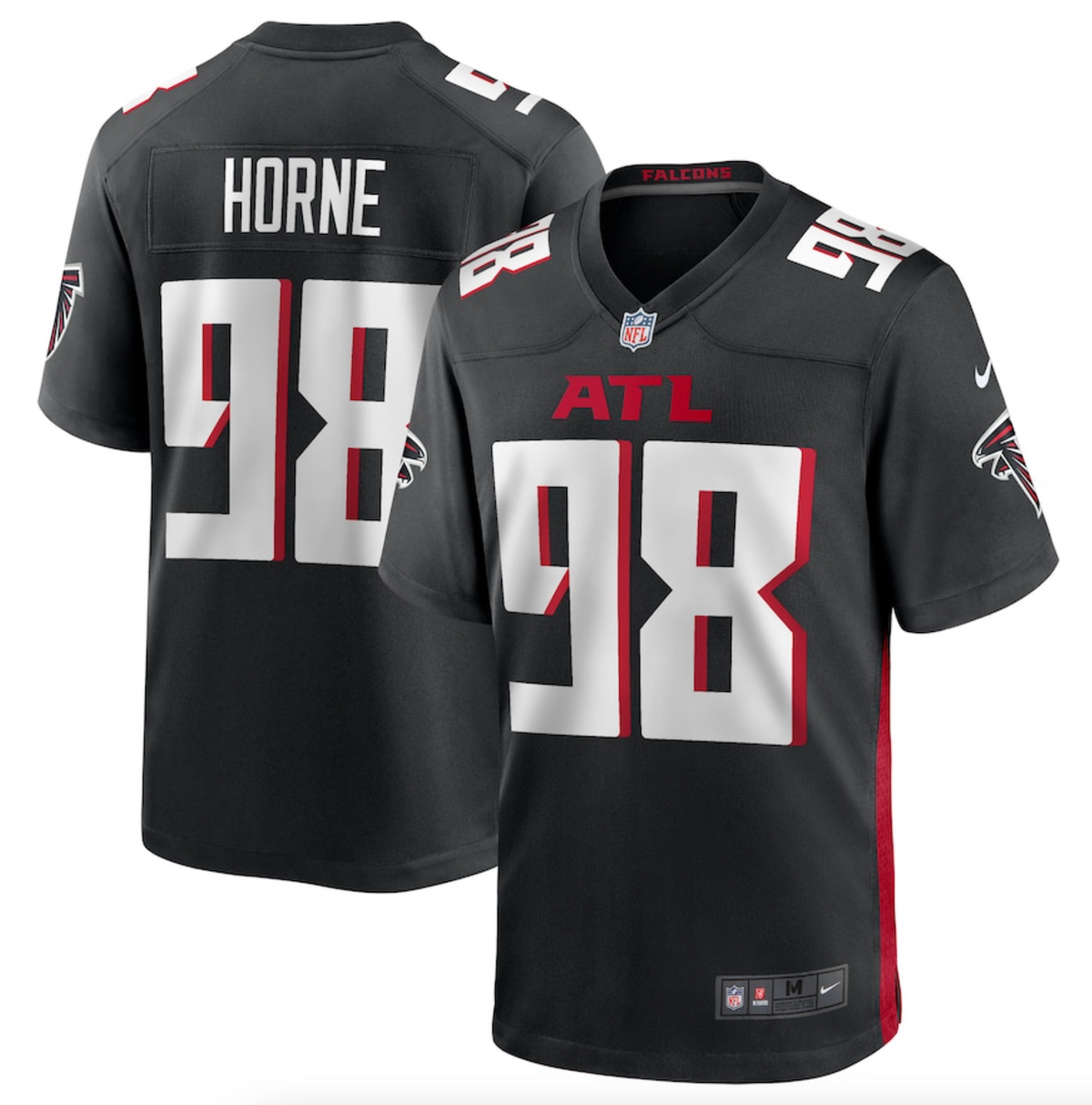 Men's Atlanta Falcons Timmy Horne Nike Black Game Player Jersey