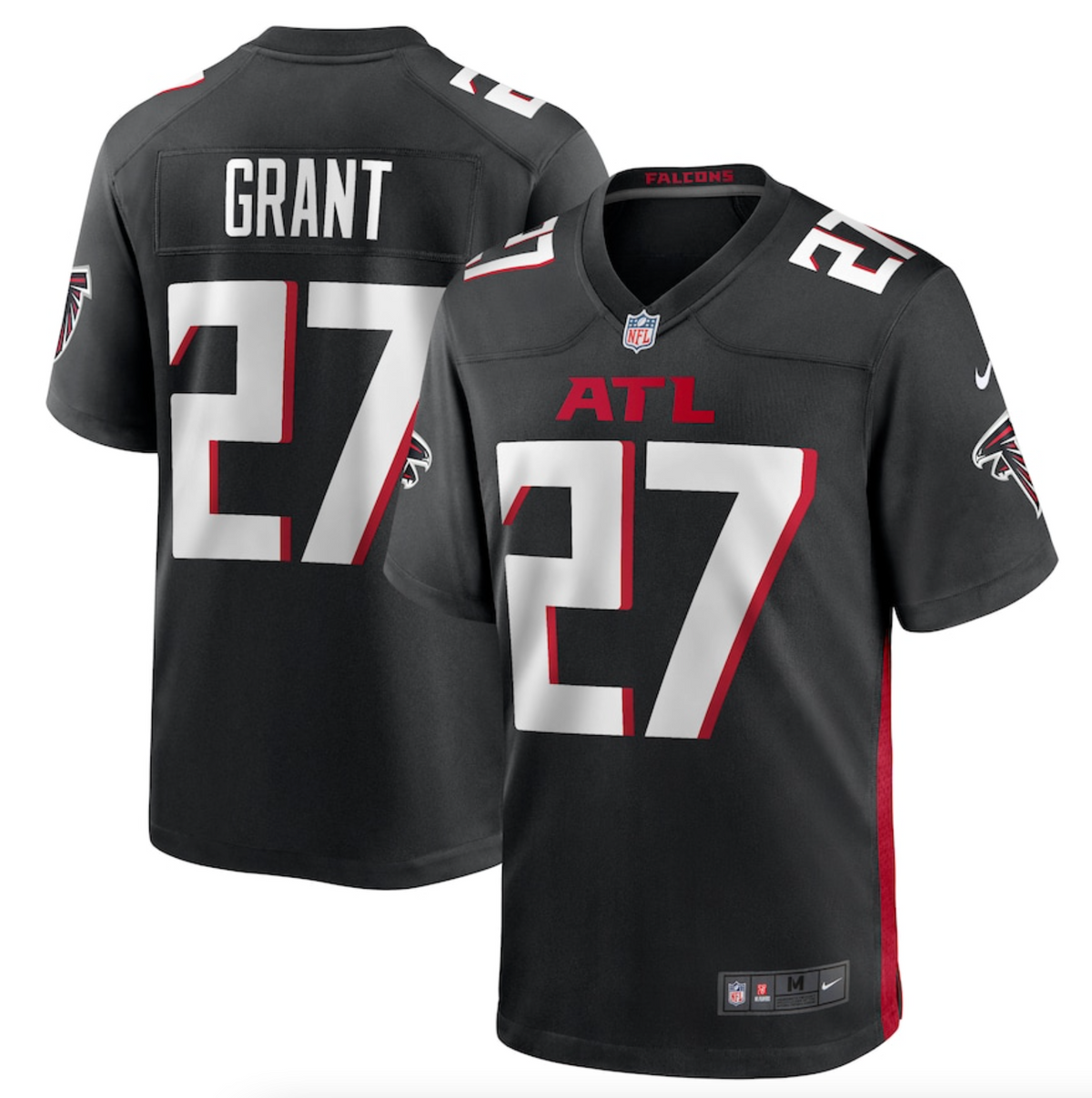 Men's Atlanta Falcons Richie Grant Nike Black Game Jersey