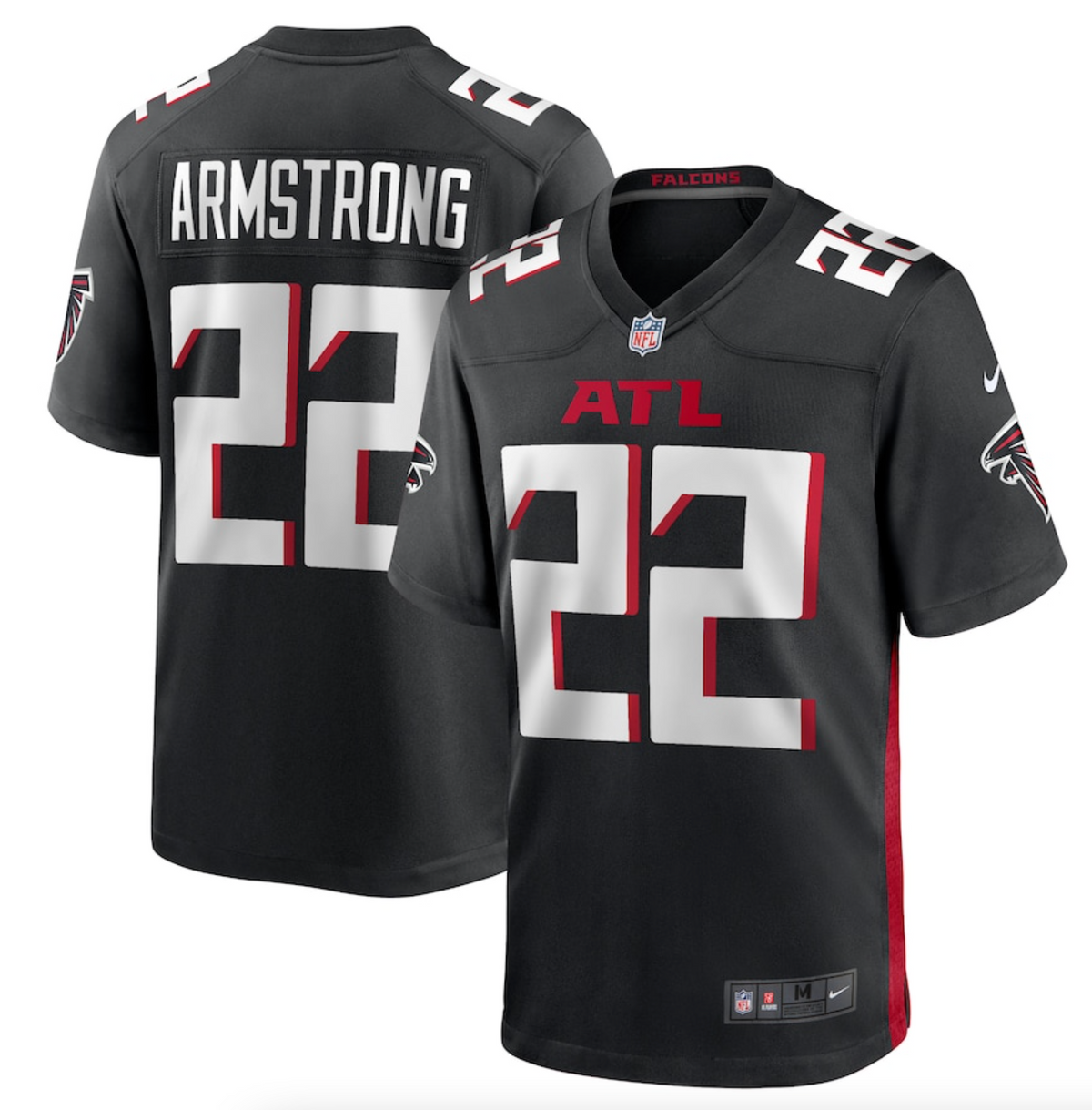 Men's Atlanta Falcons Cornell Armstrong Nike Black Team Game Jersey